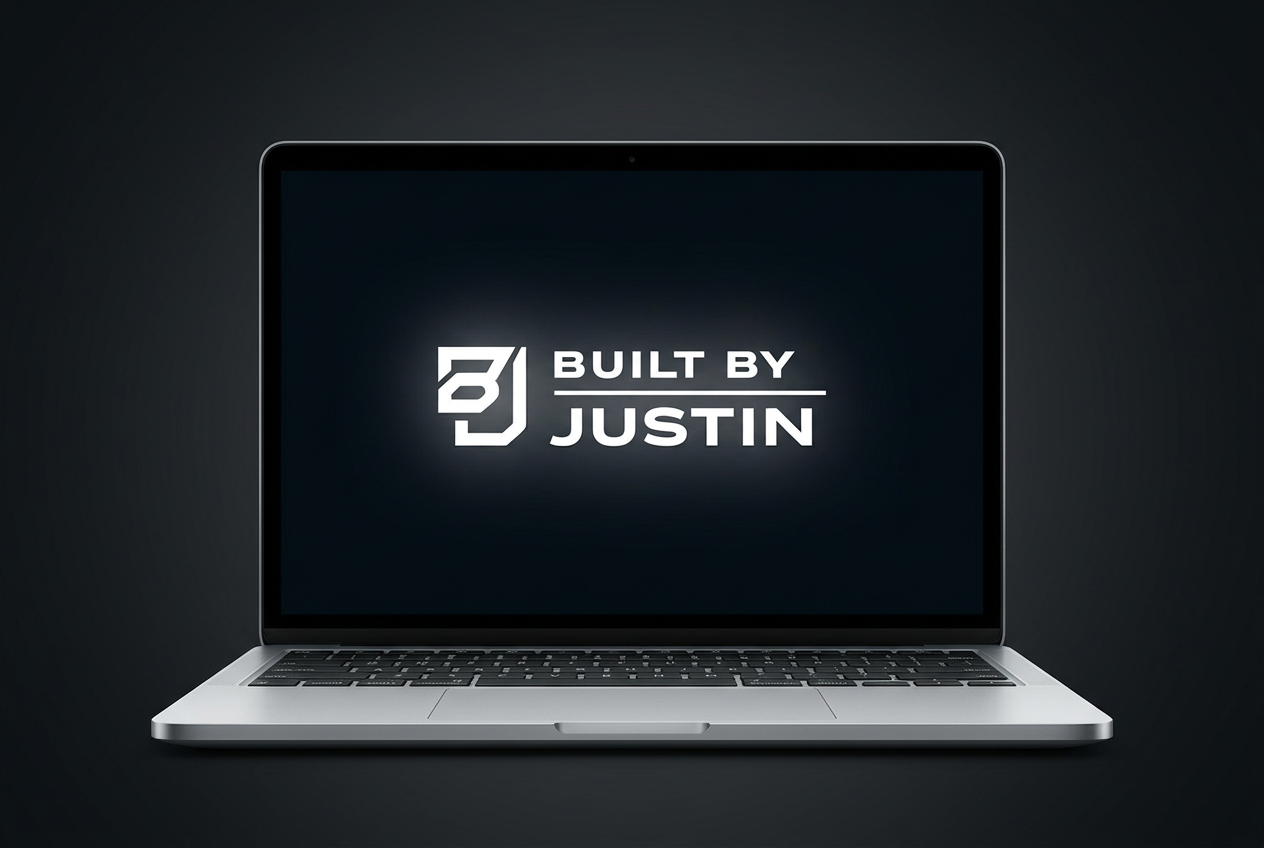 Justin building a website for a local business